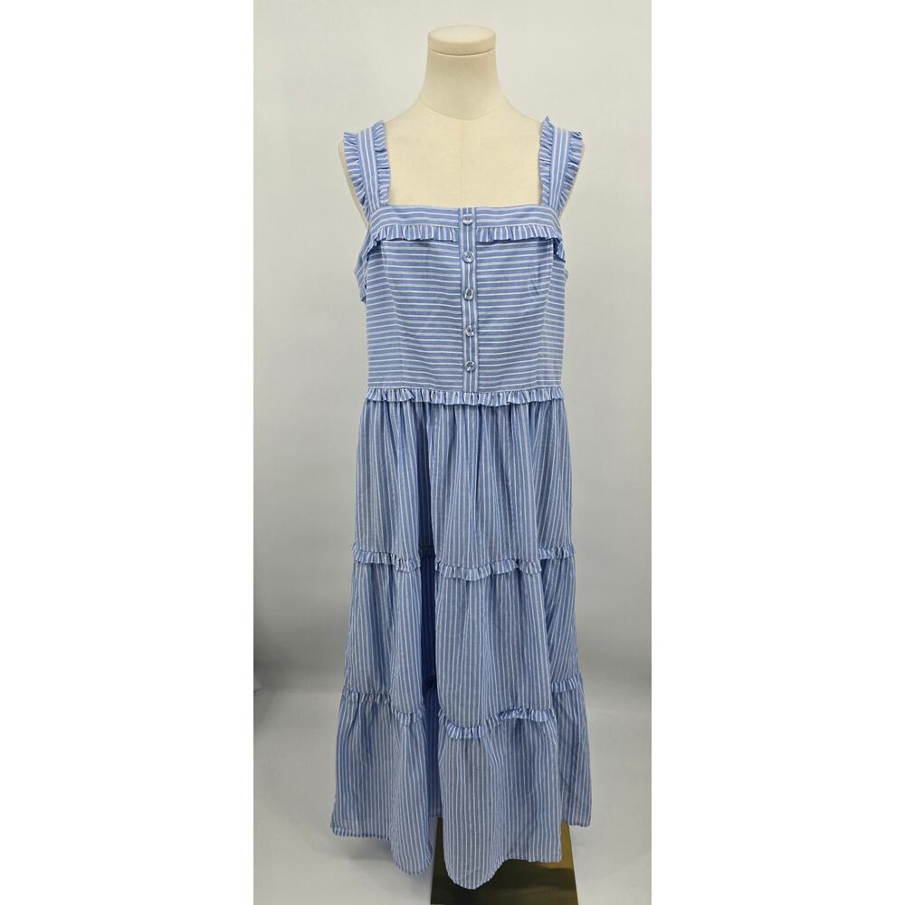 Gal Meets Glam Minimalist Old Money Preppy Coquette Light Courtney Maxi Dress